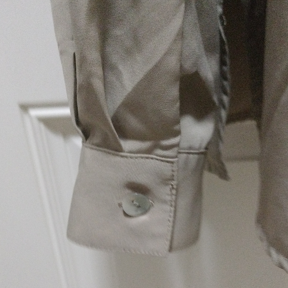 Notations Beige Button-Up Blouse - image 3